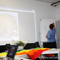 03.07.2017 | Regenbogenflaggenhissung und Ausstellungseröffnung, LASV Cottbus