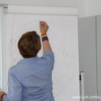 03.07.2017 | Regenbogenflaggenhissung und Ausstellungseröffnung, LASV Cottbus