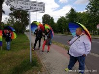 13.05.2019 | Regenbogenfahnenhissung und Ausstellungseröffnung am LASV Cottbus